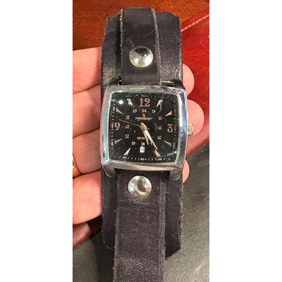 Men's 40mm Silver Tone Peugeot Watch, #2029, Date Window - Picture 1 of 5